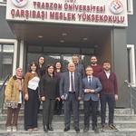 Trabzon Üniversitesi’nin ilk program akreditasyonu belgelerinden birini alan Çarşıbaşı Meslek Yüksekokulu Kalite Koordinatörlüğü Ziyareti